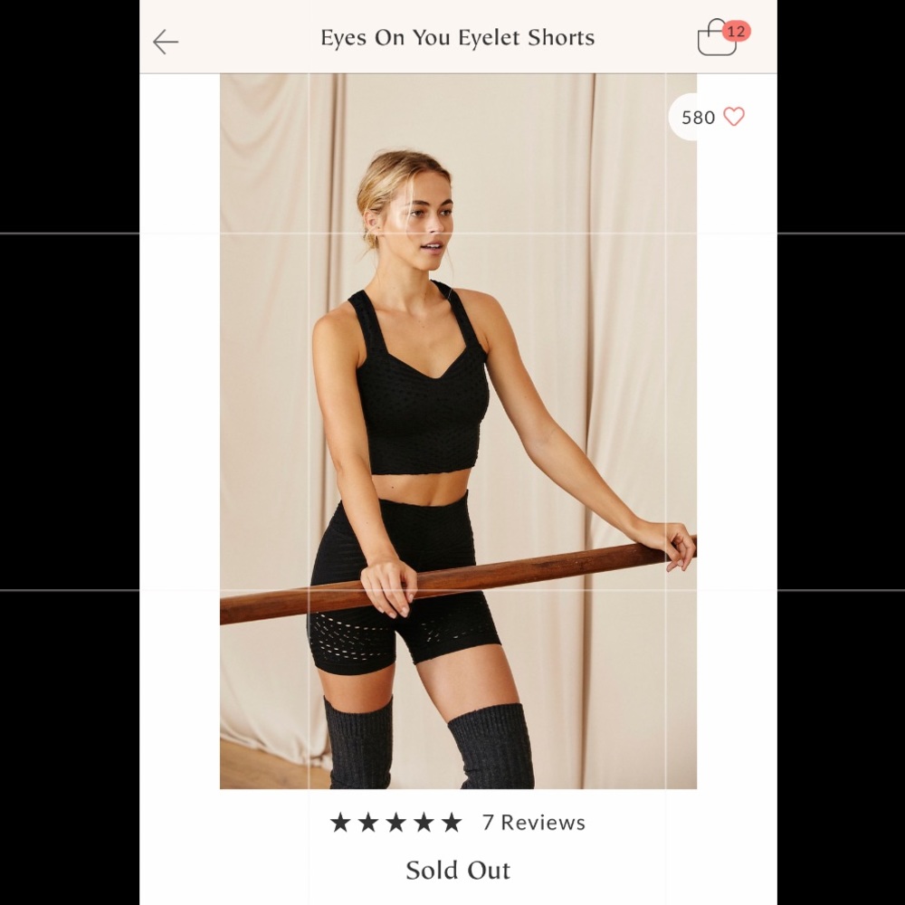 Free People Eyes on you Eyelet - high waist - Sm